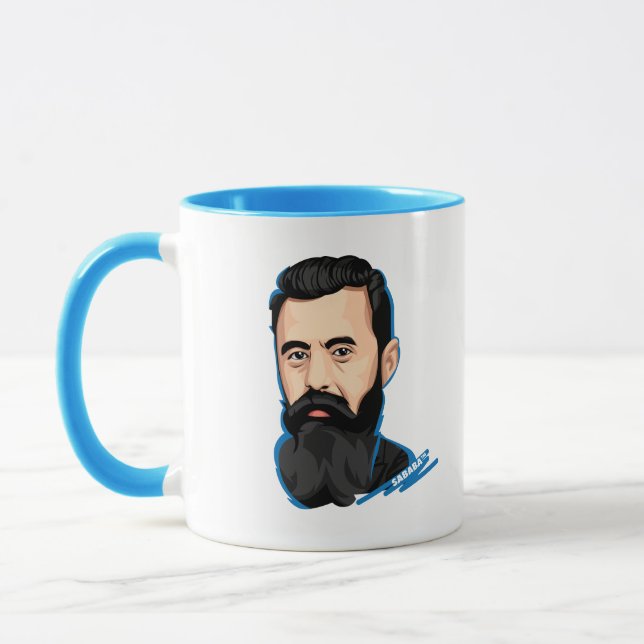 Taza Sionismo político de SABABA™ Theodor Herzl Israel (Izquierda)