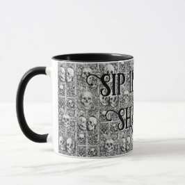 Taza Sip en el café de las sombras