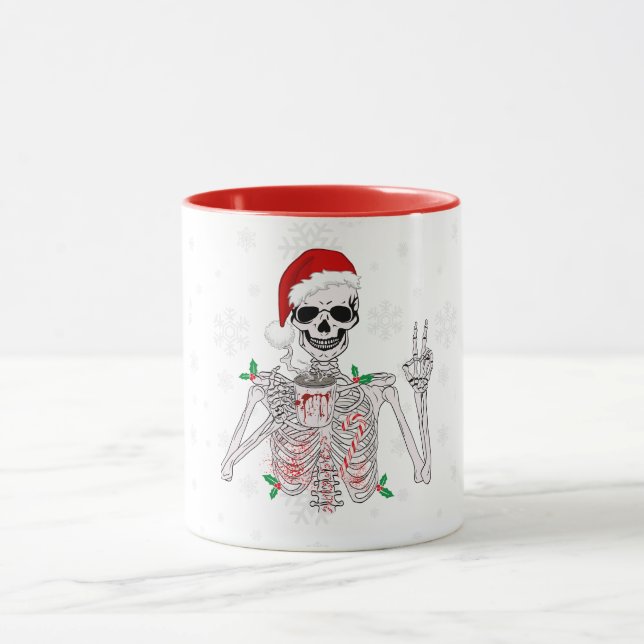 Taza Sip en estilo espeluznante: Skeleton Coffee Mug (Centro)