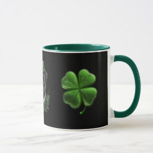Taza "¡Sip la suerte con nuestro St. Patrick's Pug Mug!