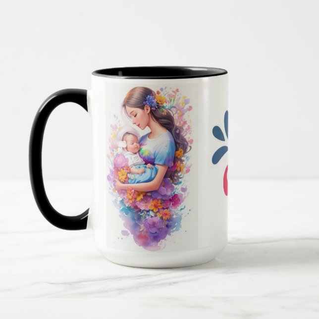 Taza "Sip Love, Warmth, and Gratitude: Happy Mother's D (Izquierda)