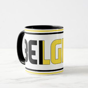 Taza Sippin' con el café patriótico belga