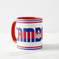 Sippin' con el café patriótico camboyano