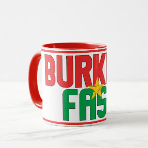 Taza Sippin' con el café patriótico de Burkina Faso