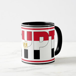 Taza Sippin' con el café patriótico de Egipto