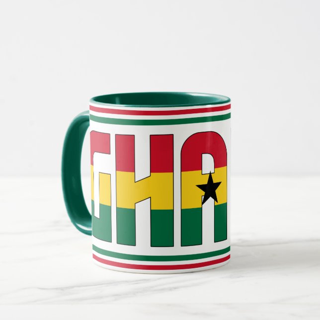 Taza Sippin' con Ghana Patriotic Café (Anverso izquierdo)