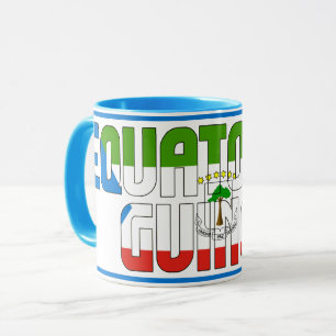 Taza "Sippin" con Guinea Ecuatorial" café patriótico