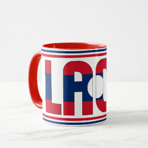 Taza "Sippin" con Laos" café patriótico