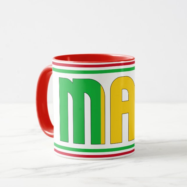 Taza Sippin' con Mali café patriótico (Anverso izquierdo)
