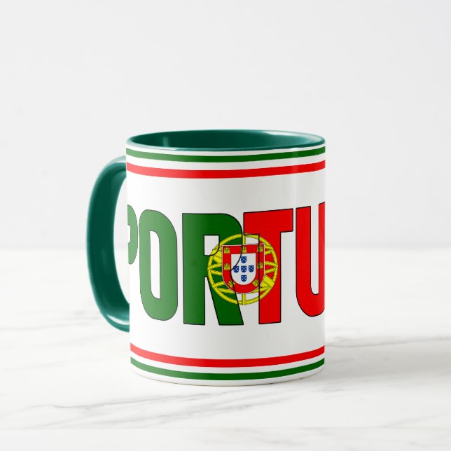 Taza Sippin' con Portugal café patriótico (Anverso izquierdo)