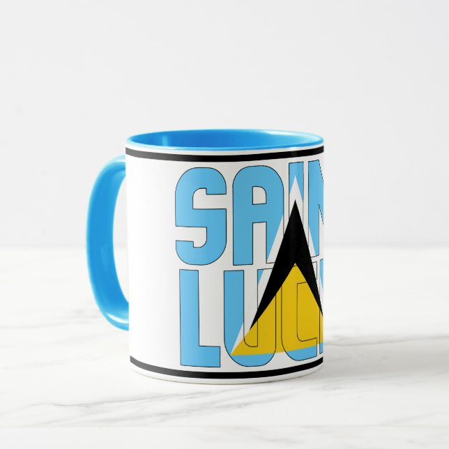 Taza "Sippin' con Santa Lucía" café patriótico (Anverso izquierdo)