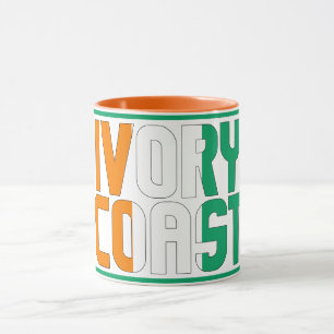 Taza "Sippin' with Ivory Coast": Café patriótico Mug
