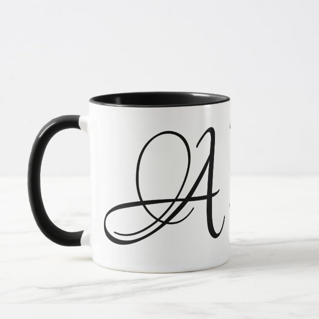 Taza Sips ABC, Alfabetos de barrido, Letra latte (Izquierda)