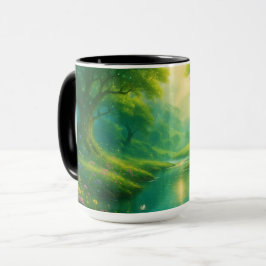 Taza Sips de serenidad - Magnífico paisaje fluvial