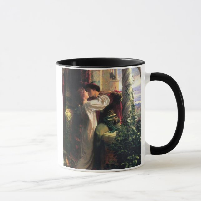 Taza Sir Frank Dicksee, Romeo y Juliet Ringer Mug (Derecha)