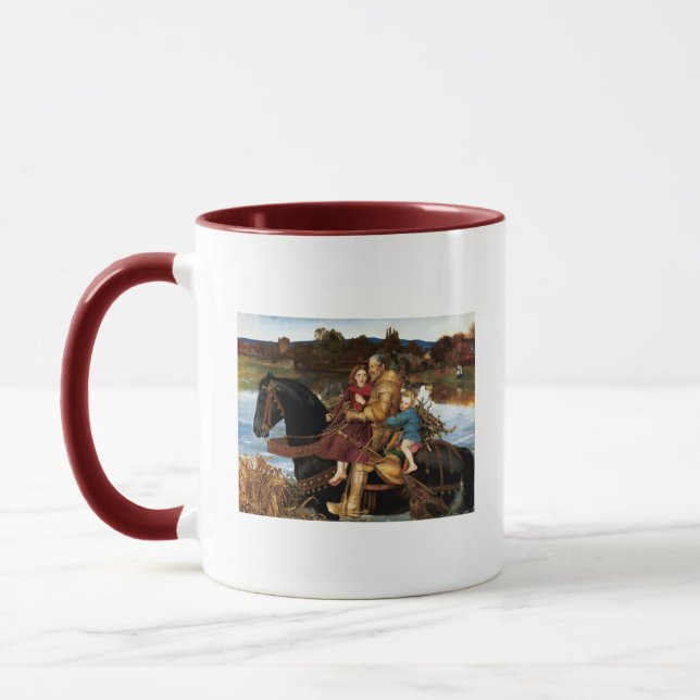 Taza Sir Isumbras en el Ford c. 1857 por John Millais (Izquierda)