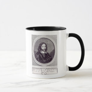Taza Sir Thomas Browne, grabado por Frederick