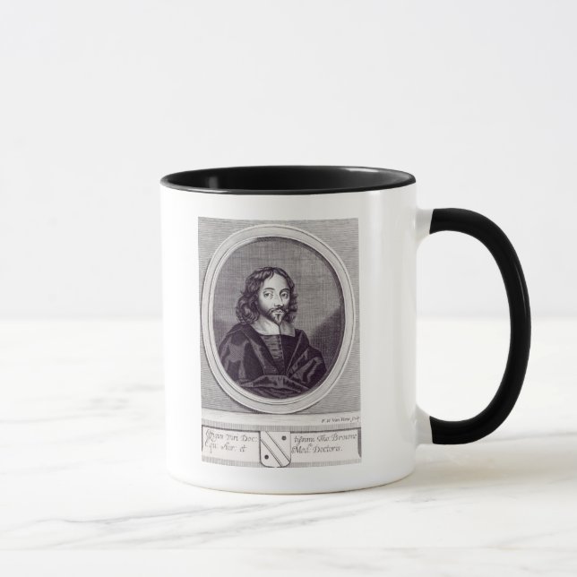 Taza Sir Thomas Browne, grabado por Frederick (Derecha)