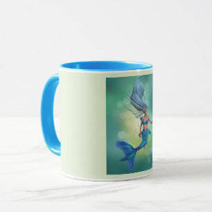Taza Sirena azul