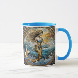 Taza Sirena en las olas del océano