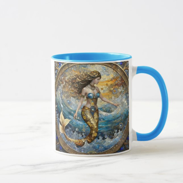 Taza Sirena en las olas del océano (Derecha)