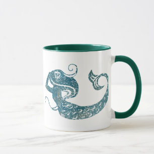 Taza Sirena gastada