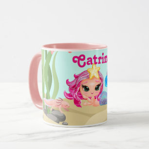 Taza Sirena personalizada y Axolotl