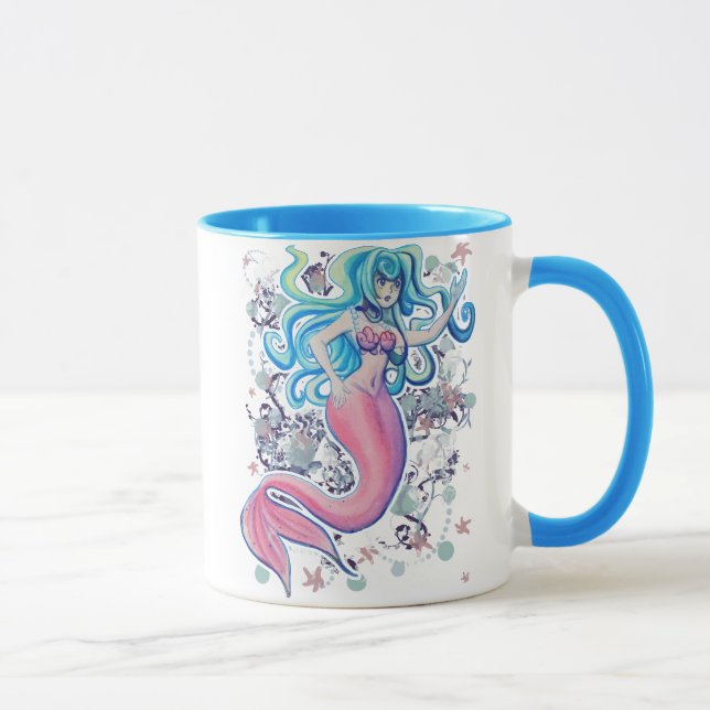 Taza Sirena rosada del Tailfin (Derecha)