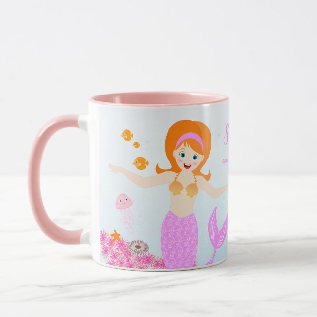 Taza Sirena y amigos fiesta de cumpleaños (Izquierda)