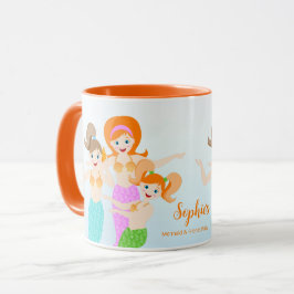 Taza Sirena y amigos fiesta de cumpleaños