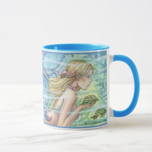 Taza Sirena y Tortuga Marina por Molly Harrison
