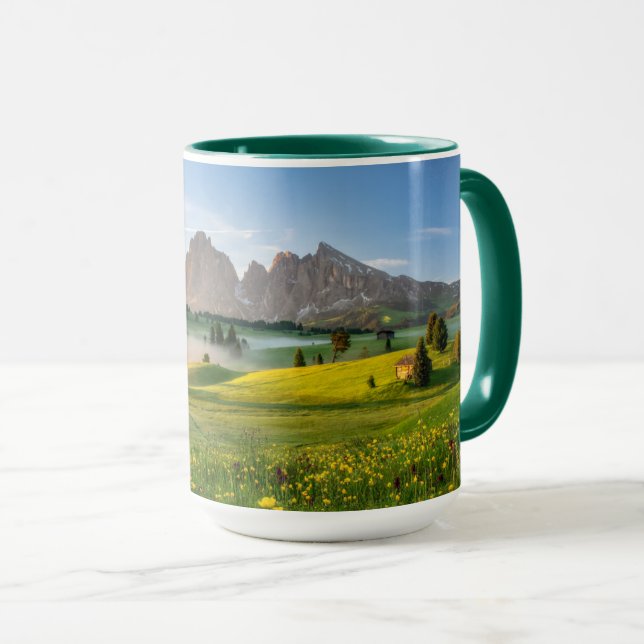 Taza Siser Alm, Alpes Dolomitas, Italia (Anverso derecho)