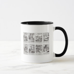 Taza Sistema de naipes que representan satírico