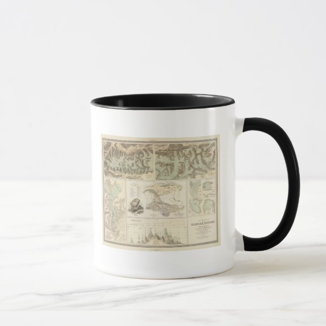Taza Sistemas de glaciares de los Alpes (Derecha)