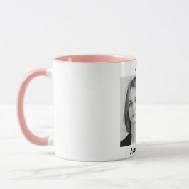 Taza Sister Gift Mug with Photo & Name – Pink Cup Style