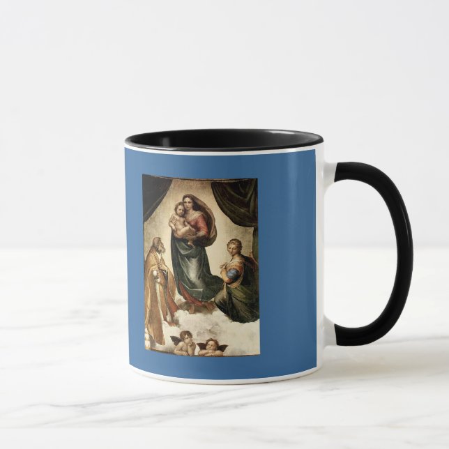 Taza "Sistine clásico Madonna" de Raphael (circa 1513) (Derecha)