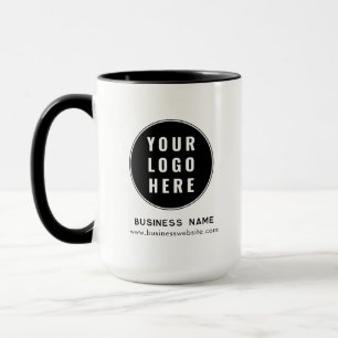 Taza Sitio web de logotipo empresarial moderno personal