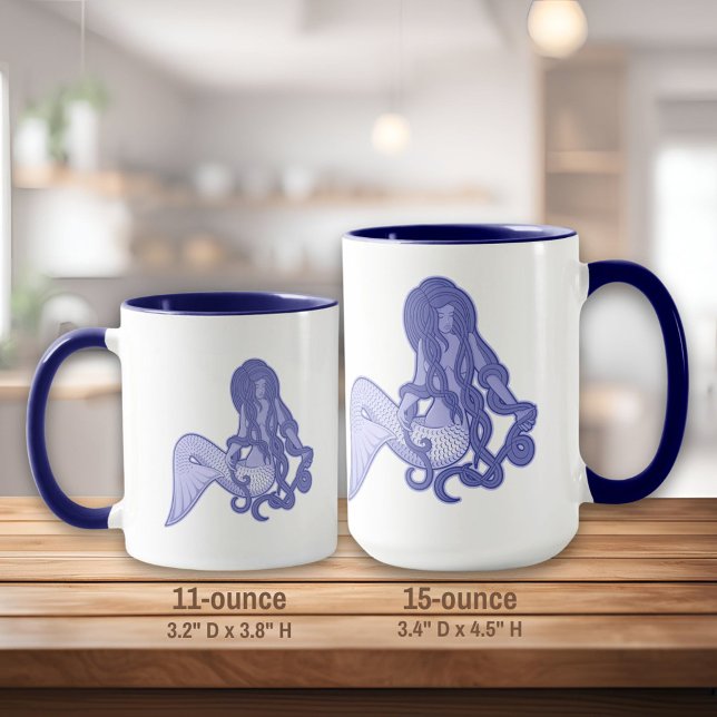 Taza Sitting Mermaid Blue (Subido por el creador)