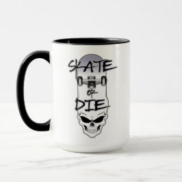 Taza Skate o muere - amante del patinaje