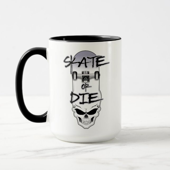 Taza Skate o muere - amante del patinaje  (Izquierda)