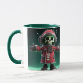 Taza Skeleton Astronaut Mug – Funny Space Skull in Red 
