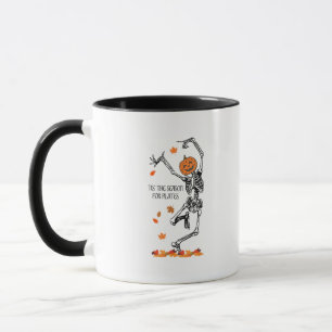 Taza Skeleton Es La Temporada De Pilates Meditation Hal