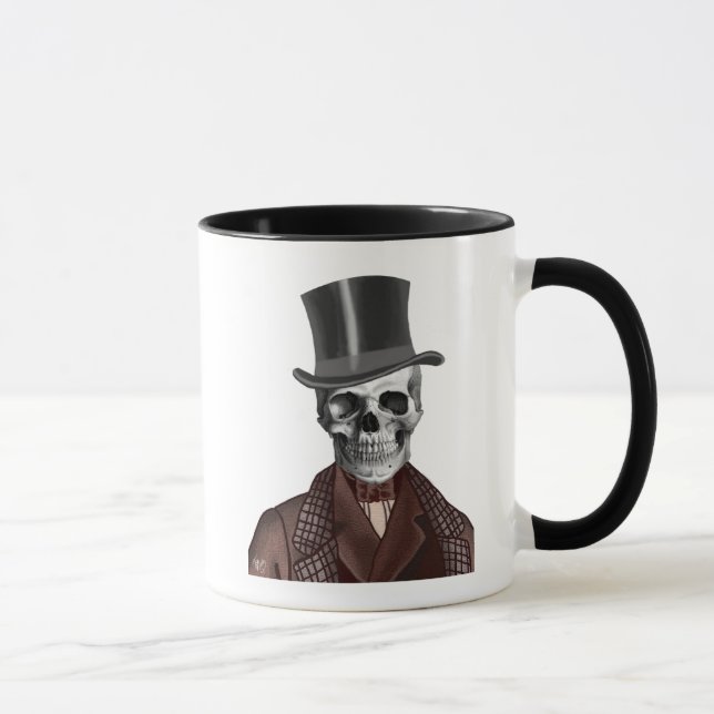 Taza Skeleton Gentleman y sombrero superior (Derecha)