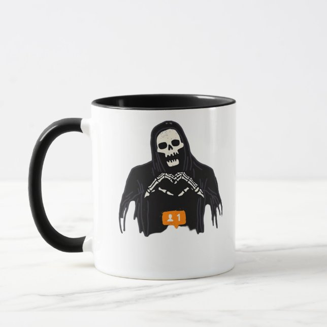 Taza Skeleton Hand Hearlower Classic (Izquierda)