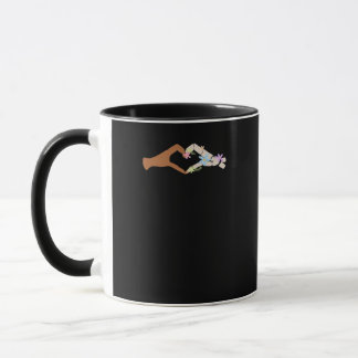 Taza Skeleton Hands Heart Show Basic