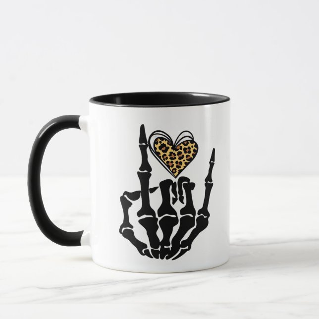 Taza Skeleton Heart Hands Classic (Izquierda)