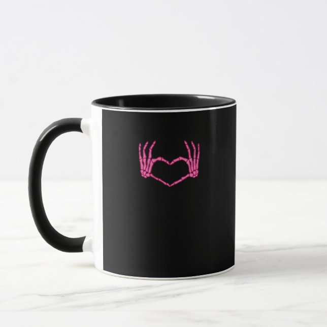 Taza Skeleton Heart Hands Classic (Izquierda)