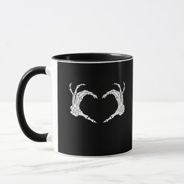 Taza Skeleton Heart Hands Classic (Izquierda)