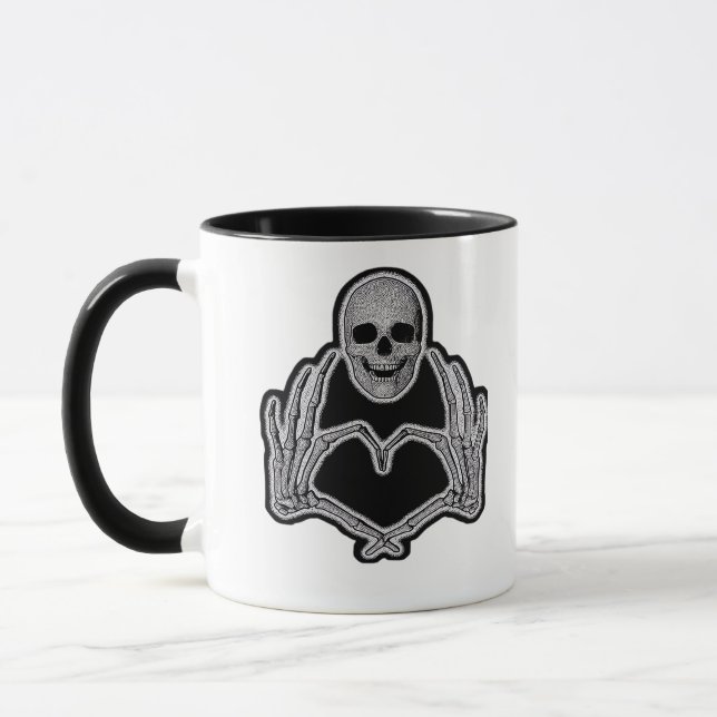 Taza Skeleton Heart Hands Classic (Izquierda)