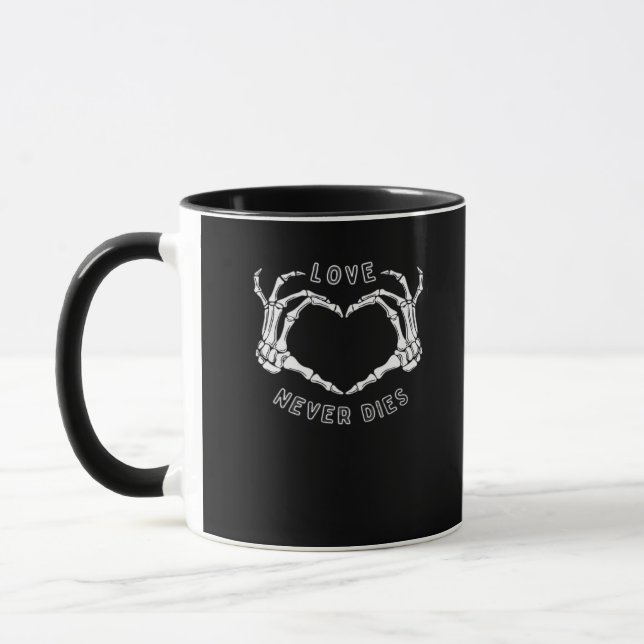 Taza Skeleton Heart Hands Funny y Classic (Izquierda)